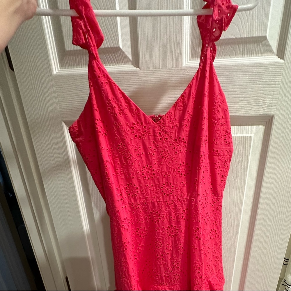Tiered pink maxi dress! Only worn once.